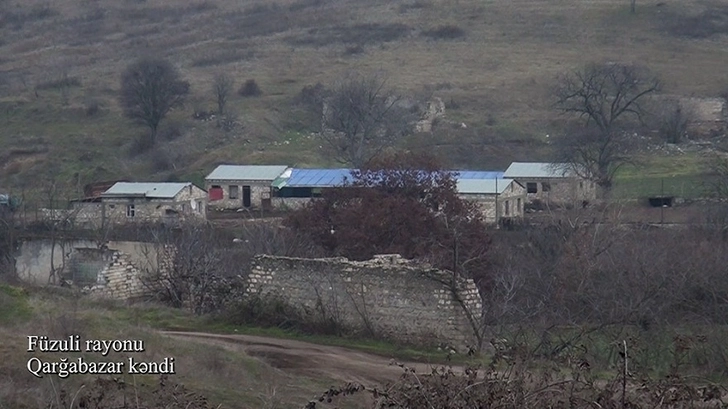 Минобороны Азербайджана показало село Гаргабазар Физулинского района, освобожденного от оккупации - ВИДЕО