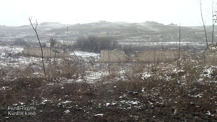 Минобороны Азербайджана показало село Кюрдлер Физулинского района, освобожденного от оккупации - ВИДЕО