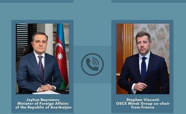 Состоялся телефонный разговор главы МИД Азербайджана и сопредседателя МГ ОБСЕ от Франции