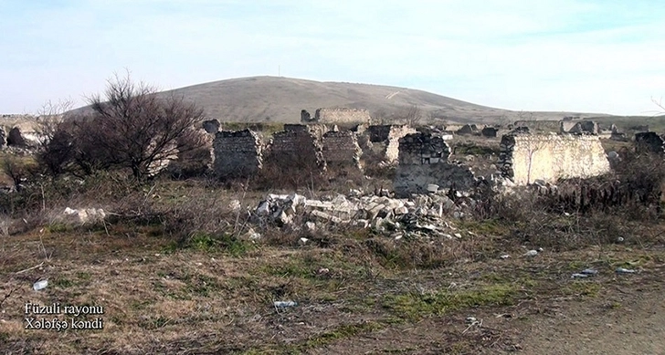 Минобороны Азербайджана показало село Халафша Физулинского района, освобожденного от оккупации - ВИДЕО