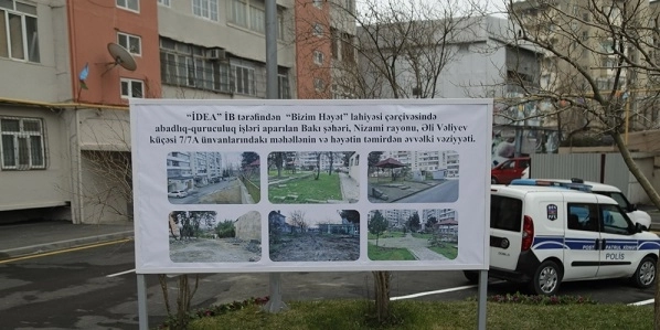 В рамках проекта «Наш двор» благоустроен двор в Низаминском районе Баку - ФОТО