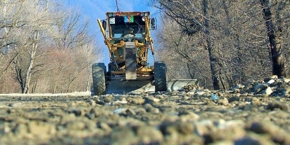 Продолжается реконструкция автодороги Огуз - Шеки - ФОТО