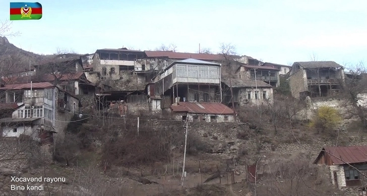 Минобороны Азербайджана показало село Бине Ходжавендского района - ВИДЕО