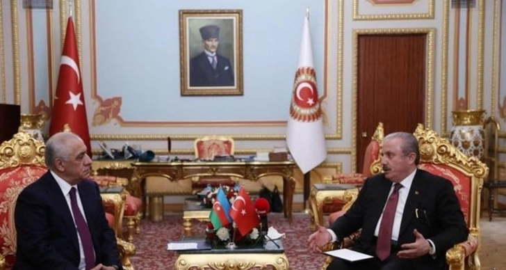 Премьер-министр Азербайджана встретился с председателем Великого национального собрания Турции - ФОТО