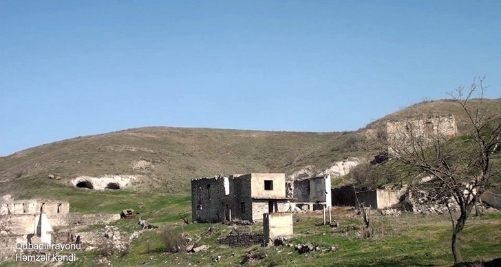 Минобороны Азербайджана показало село Хамзели Губадлинского района - ВИДЕО
