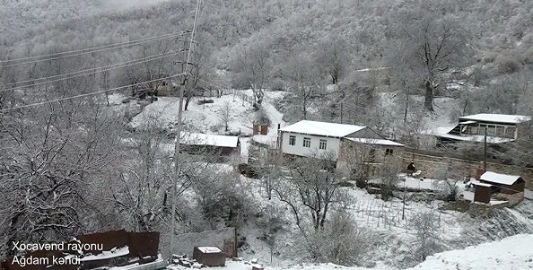 Минобороны Азербайджана показало село Агдам Ходжавендского района - ВИДЕО