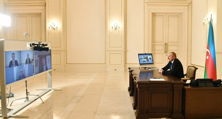 Президент Азербайджана принял в видеоформате руководство Signify - ФОТО