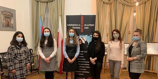 В Доме Азербайджана в Варшаве организована выставка, посвященная Ходжалы - ФОТО