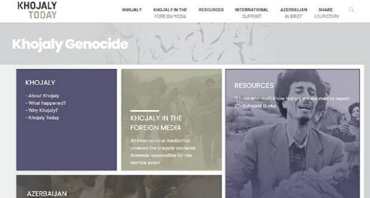Презентован веб-сайт khojalytoday.com, разработанный при поддержке Фонда Гейдара Алиева