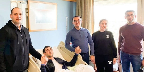 Ульви Мехдиев навестил раненых участников войны, проходящих лечение в Турции - ФОТО