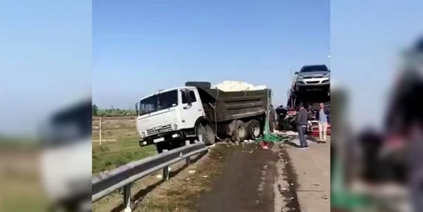 На трассе Баку-Газах произошло ДТП - ВИДЕО