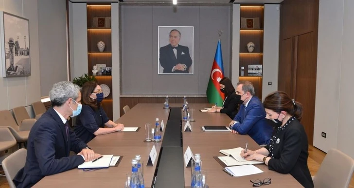 Глава МИД Азербайджана встретился с членом Сената Франции - ФОТО
