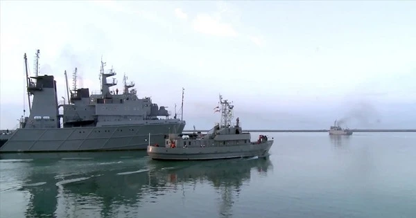 Минобороны: Экипажи кораблей ВМС Азербайджана выполнили боевые стрельбы - ВИДЕО