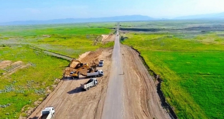 Начато строительство автодороги Барда - Агдам
