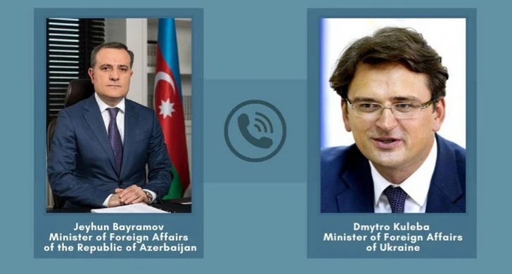 Главы МИД Азербайджана и Украины провели телефонные переговоры