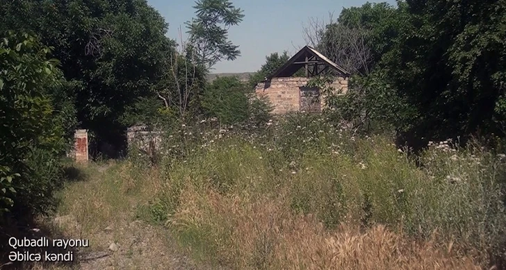 Минобороны Азербайджана показало село Абильджа Губадлинского района, освобожденного от оккупации - ВИДЕО