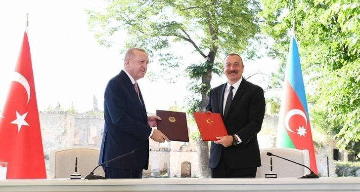Эрдоган: Шушинская декларация является гарантом будущего сотрудничества между Турцией и Азербайджаном