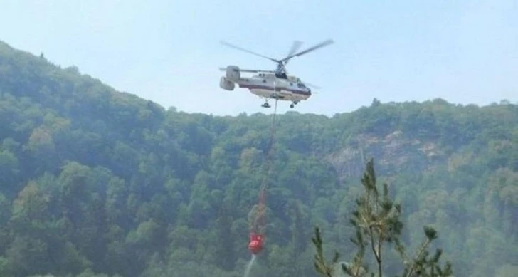 К тушению пожара в Азербайджане привлечены 26 единиц техники и вертолет МЧС - ВИДЕО/ОБНОВЛЕНО