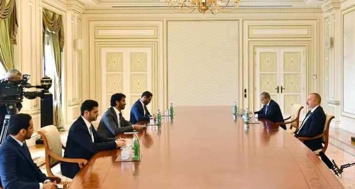 Президент Ильхам Алиев принял министра экономики Объединенных Арабских Эмиратов - ОБНОВЛЕНО