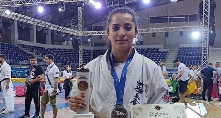 Сестра шехида Отечественной войны завоевала бронзовую медаль чемпионата Европы и посвятила ее брату