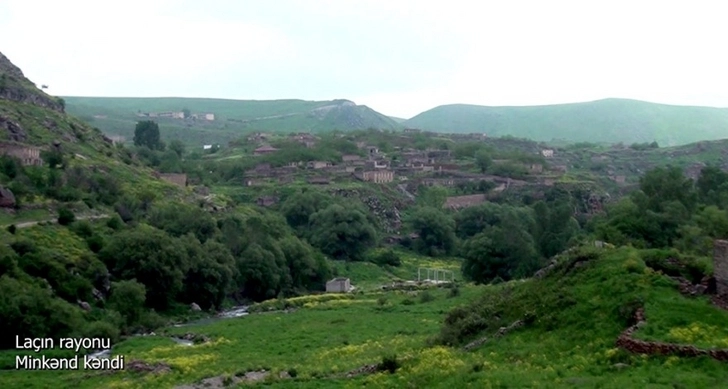 Минобороны Азербайджана показало село Минкенд Лачынского района, освобожденного от оккупации - ВИДЕО