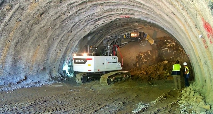На автодороге Ахмедбейли-Физули-Шуша началось строительство туннелей