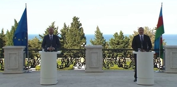 Состоялась совместная пресс-конференция Ильхама Алиева и Президента Евросовета - ВИДЕО/ОБНОВЛЕНО