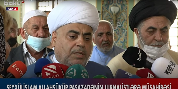 Аллахшукюр Пашазаде: Желаю каждому совершить намаз в мечетях на освобожденных территориях - ВИДЕО