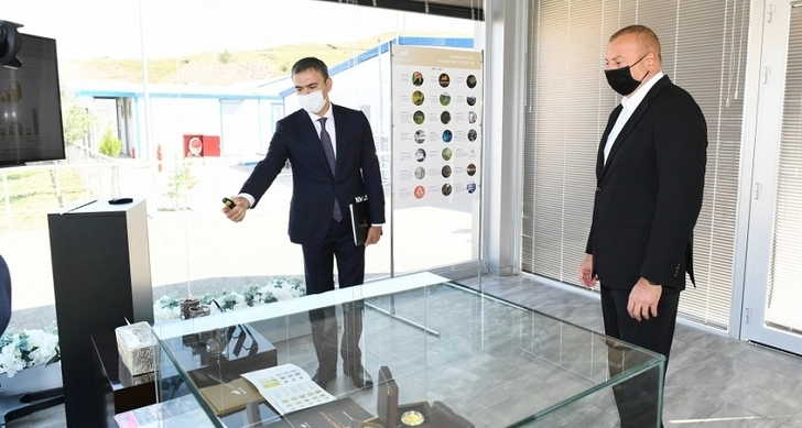 Ильхам Алиев ознакомился с деятельностью Интегрированного регионального перерабатывающего комплекса «Човдар»