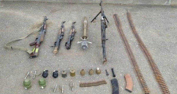 В Ходжалинском районе обнаружены оружие и боеприпасы - ВИДЕО
