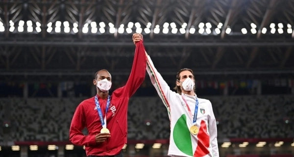 Токио-2020: Как Баршим и Тамбери вдвоем стали золотыми медалистами в прыжках в высоту - ВИДЕО