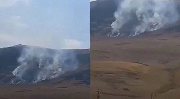 Армяне устроили пожары в Басаркечярском районе - ВИДЕО