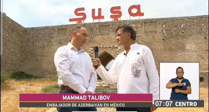 На мексиканском телевидении вышел в эфир репортаж о Шуше - ФОТО