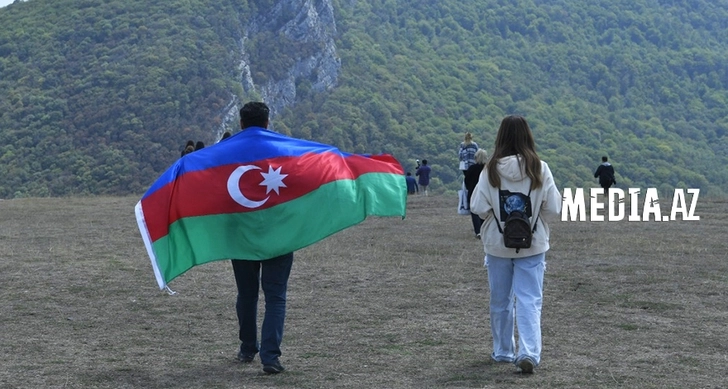 Представители молодежных организаций Азербайджана побывали на Джыдыр-дюзю - ФОТО