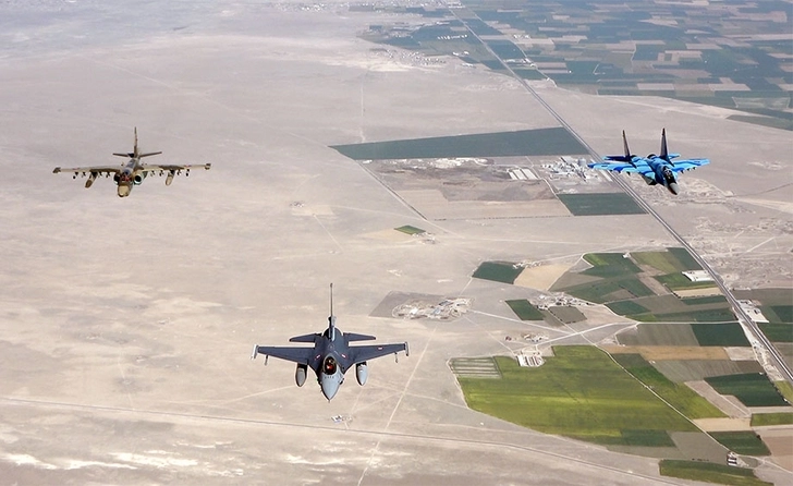 Военные самолеты Азербайджана и Турции совершили вылеты в рамках совместных учений - ВИДЕО