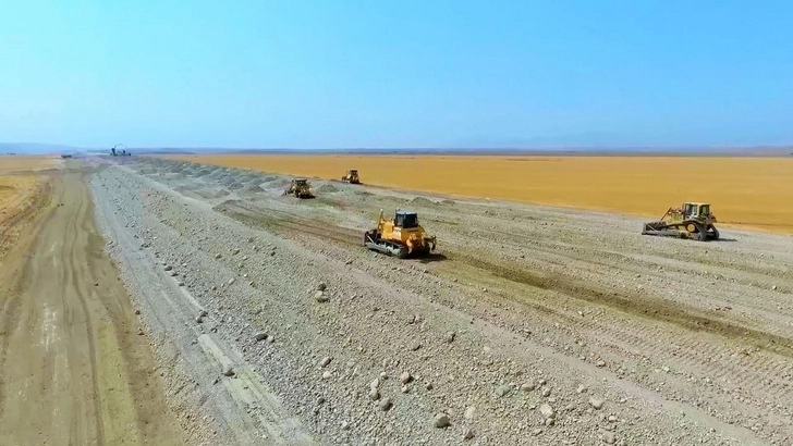 Строительство автомобильной дороги Горадиз-Джабраил-Зангилан-Агбенд продолжается быстрыми темпами - ФОТО