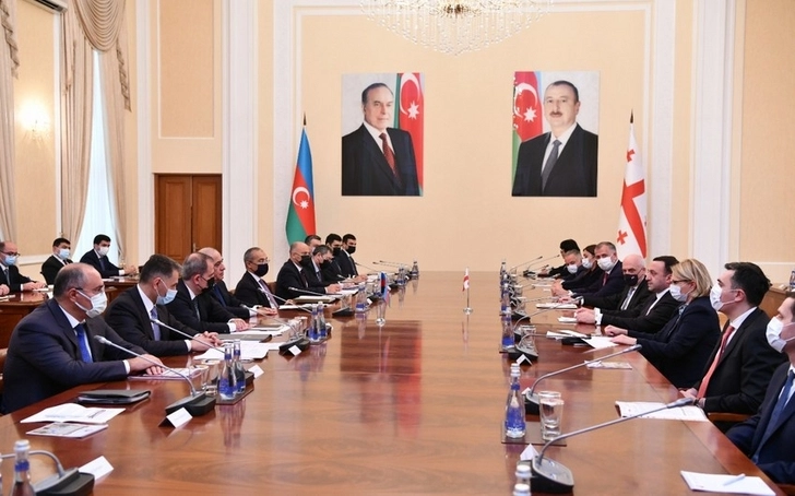 В Баку состоялось 8-ое заседание совместной межправкомиссии между Азербайджаном и Грузией - ФОТО