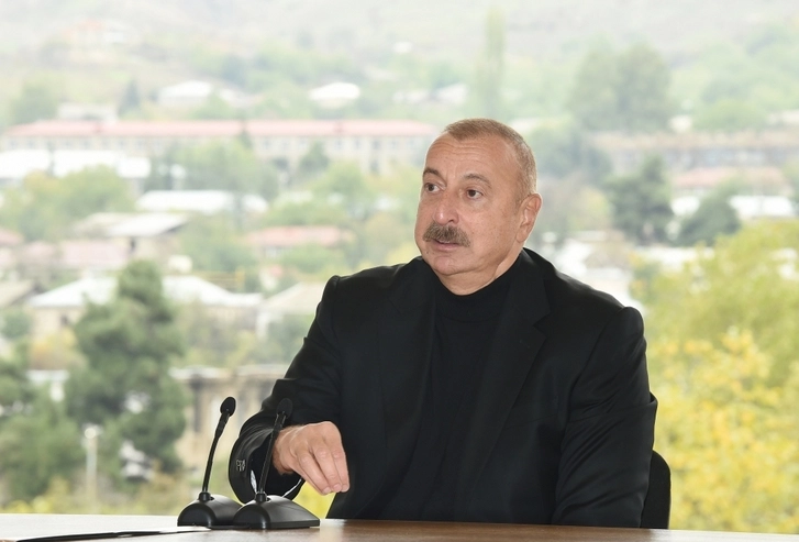 Ильхам Алиев: Глядя на поселок Гадрут, каждый понимает, что армяне не считали эти земли родными для себя