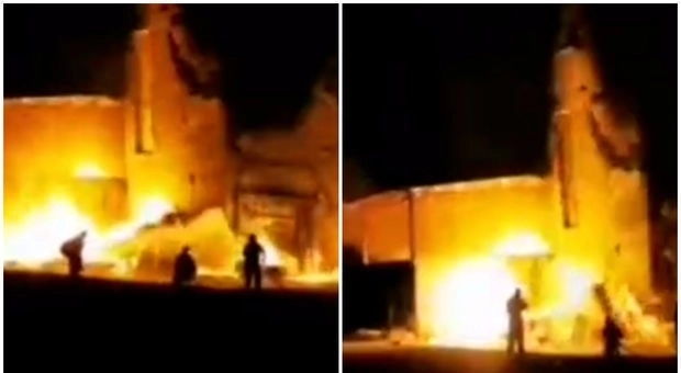 В Дербенте вспыхнул пожар на винно-коньячном заводе - ВИДЕО
