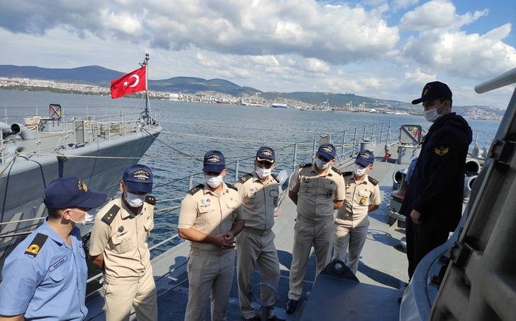 Азербайджанские военные моряки завершили стажировку в Турции - ФОТО