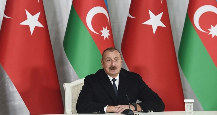 Ильхам Алиев: Турция и Азербайджан, как две братские страны, всегда находятся рядом друг с другом