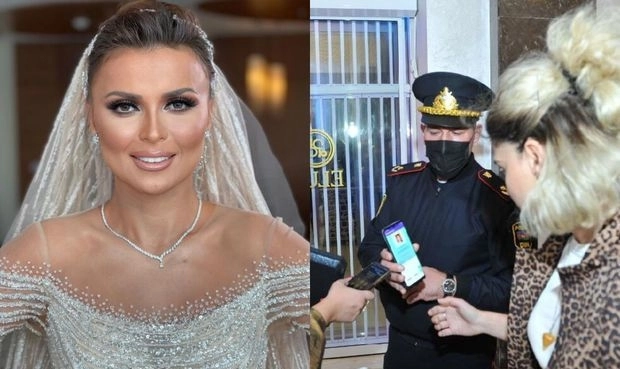 Сотрудники полиции провели рейд на свадьбе Севды Яхьяевой - ФОТО