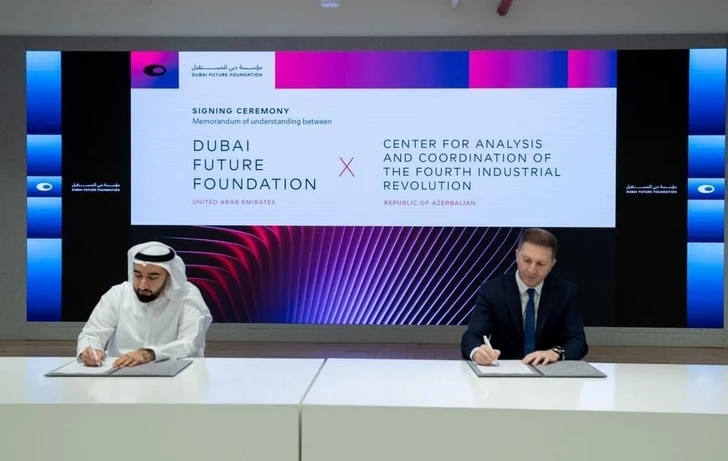 Между Азербайджаном и «Dubai Future Foundation» подписан меморандум о взаимопонимании - ФОТО