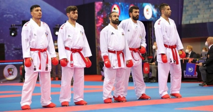 Сборная Азербайджана заняла третье место на чемпионате мира по карате