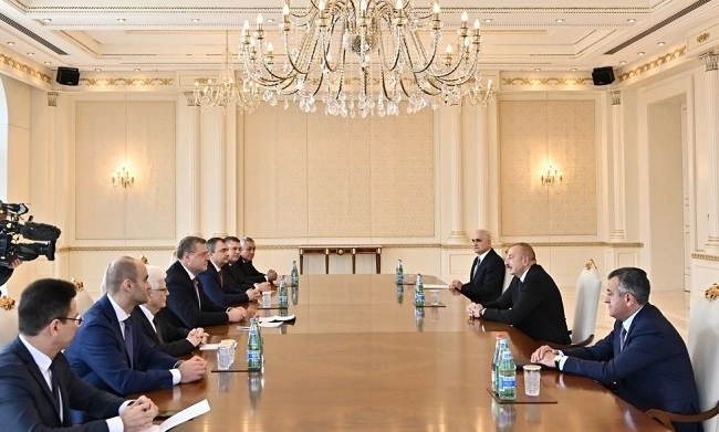 Президент Ильхам Алиев принял делегацию во главе с губернатором Астраханской области России - ОБНОВЛЕНО