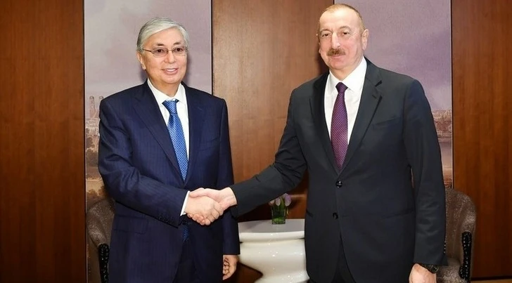 Президент Казахстана поздравил Ильхама Алиева