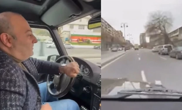 В Баку водитель Gelandewagen оскорбил малоимущих - ВИДЕО