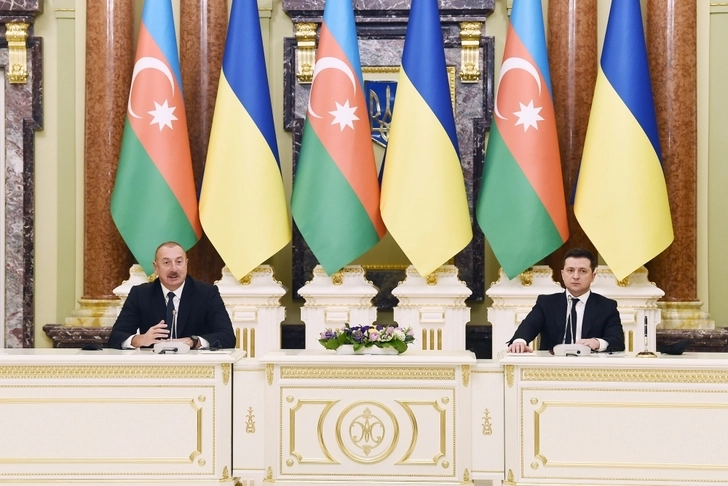 Президенты Азербайджана и Украины выступили с заявлениями для прессы - ВИДЕО/ФОТО/ОБНОВЛЕНО