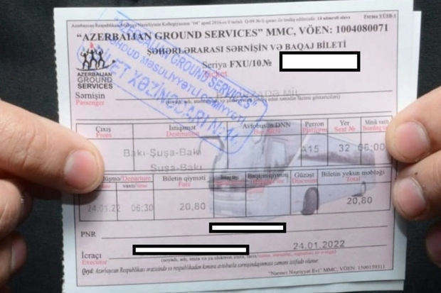 Билеты на автобусные рейсы в Шушу на январь-февраль полностью распроданы