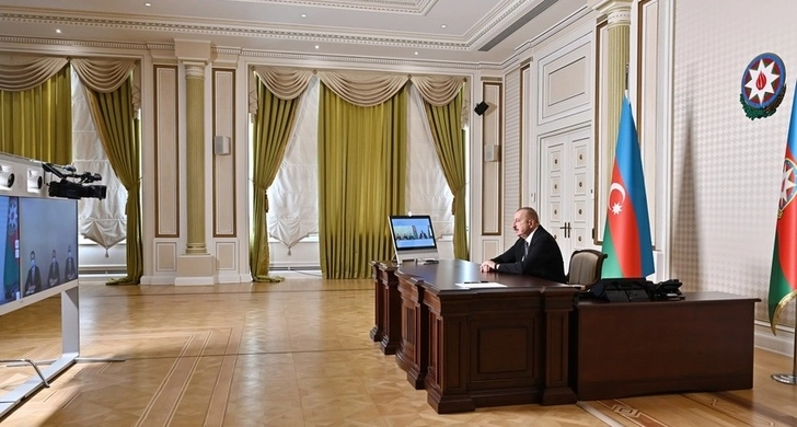 Президент Ильхам Алиев принял в видеоформате новых глав ИВ - ВИДЕО - ОБНОВЛЕНО